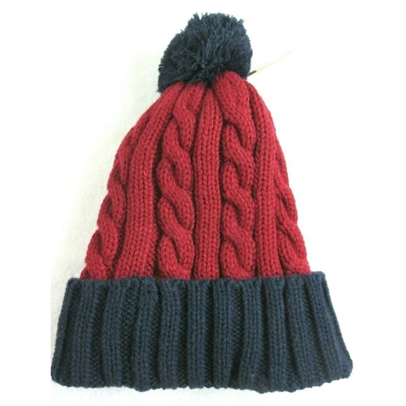 COPY - Levi's Strauss Cuff Beanie Fleece Lined Red Navy Blue Unisex OSFA NWT Su… - Picture 3 of 3